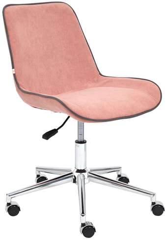 Кресло TetChair Style (флок, розовый) – изображение в каталоге