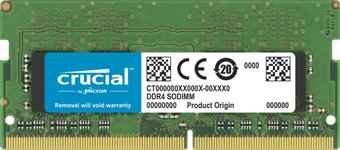 Оперативная память Crucial 32GB DDR4 SODIMM PC4-25600 CT32G4SFD832A – изображение в каталоге