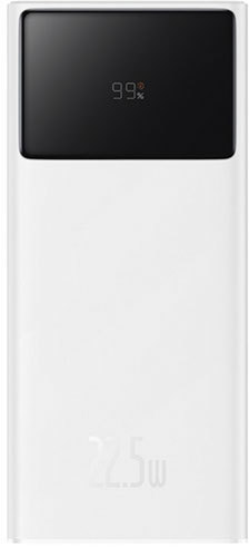 Внешний аккумулятор Baseus Star-Lord Digital Display Fast Charge Power Bank 22.5W 10000mAh (белый) – изображение в каталоге