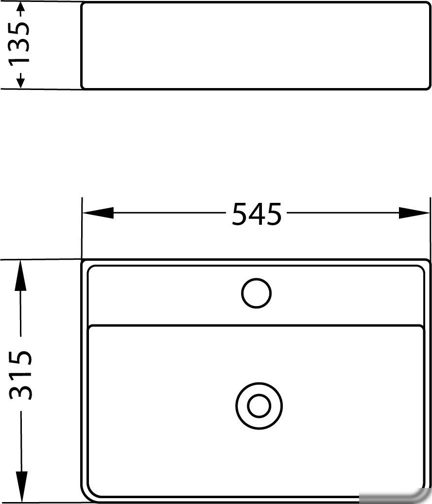 Умывальник Lauter 21855 + Allure 21C618С - фото товара