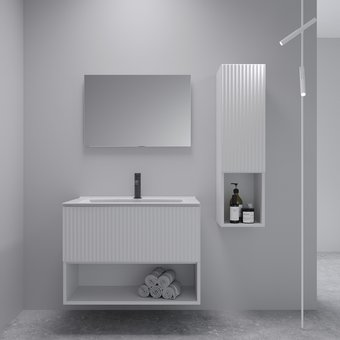 ЗОВ Шкаф для ванной Кито Флавио CKFLW0MWF (белый) – изображение в каталоге