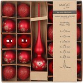 Елочная игрушка Inge's Christmas One-Two-Tree! 40562P416 (19пр, красный)