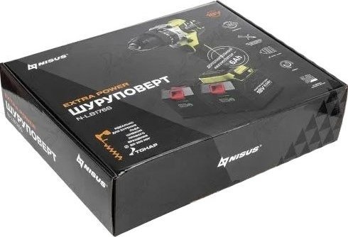 Ударная дрель-шуруповерт Nisus N-LB176S (с 2-мя АКБ) – фото товара