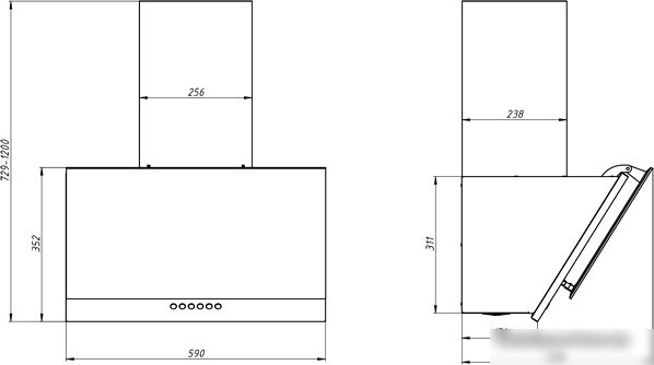 Кухонная вытяжка Elikor RX6754XB - фото товара