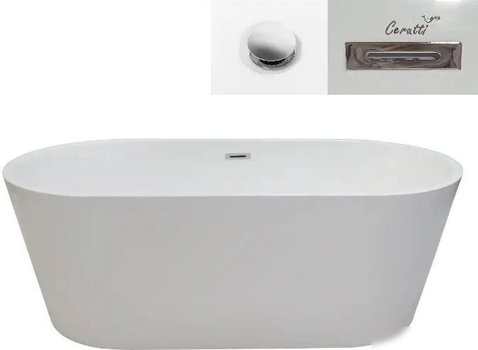 Ванна Cerutti Spa Resia150 CT10302 1500x750x580 - фото товара