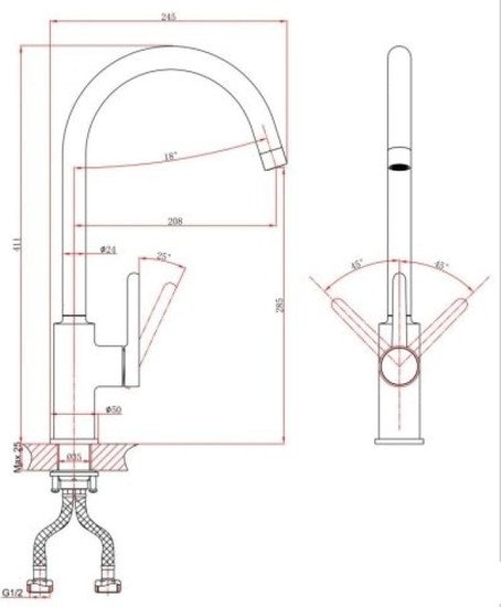 Смеситель A-Five A5-0824 - фото товара