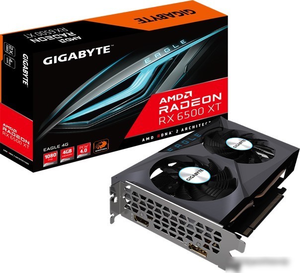 Видеокарта Gigabyte Radeon RX 6500 XT Eagle 4G GV-R65XTEAGLE-4GD – фото товара