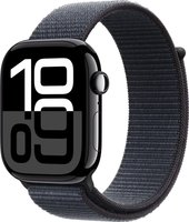 Умные часы Apple Watch Series 10 46 мм (алюминиевый корпус, черный/темно-серый, нейлоновый ремешок) – изображение в каталоге