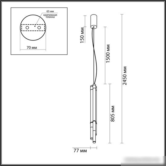 Подвесная люстра Odeon Light Anta 4393/30L – фото товара