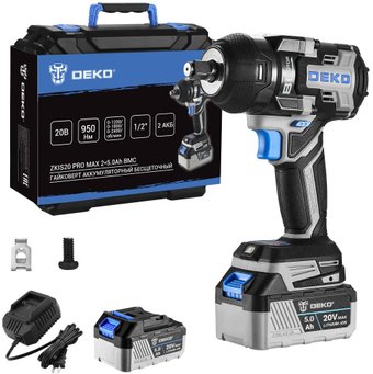 Гайковерт Deko ZKIS20 Pro Max 083-1088 (с 2-мя АКБ, кейс) – изображение в каталоге