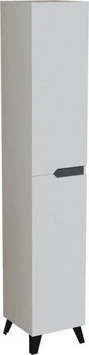 Mixline Шкаф-пенал Орион-35 557277 (белый/графит) – изображение в каталоге