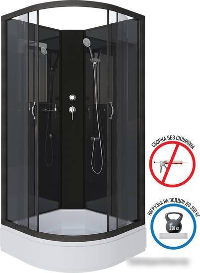 Душевая кабина Niagara NG-6501-14BK 90x90x215 - фото товара