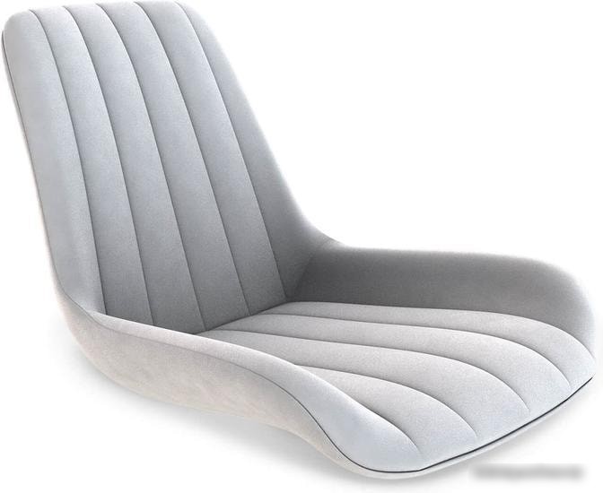 Стул Sheffilton SHT-ST37/S128 (серое облако/хром/белый муар) – фото товара