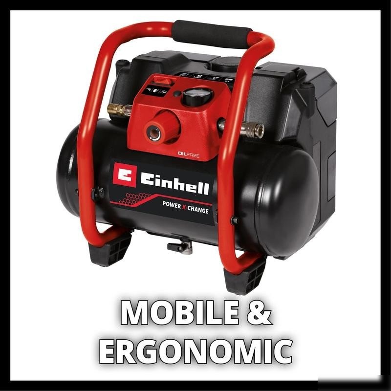 Компрессор Einhell TE-AC 36/150 Li OF - Solo (без АКБ) – фото товара