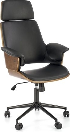 Кресло Halmar Weber (ореховый/черный) – изображение в каталоге