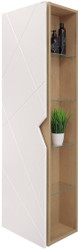 Doratiz Шкаф-пенал Фьорд 40 L 2712.303 (дуб бунратти/белый,с подвесной) – изображение в каталоге