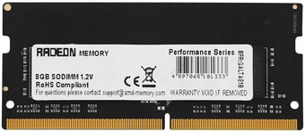Оперативная память AMD Radeon R9 Gamer Series 4GB DDR4 SODIMM PC4-25600 R944G3206S1S-U – изображение в каталоге