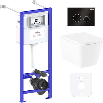 Унитаз Lavinia Boho Relfix Aveo Rimless 6 в 1 77050212 (черный пластик) - изображение в каталоге