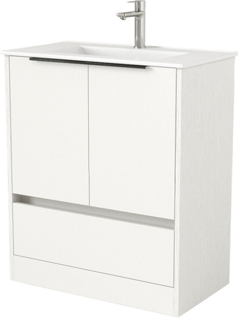 Дабер Тумба под умывальник 017 WeltWasser Deilbach 7517-70 Т17.7W.0.5Ч (белый древесный/ручка черная) – изображение в каталоге