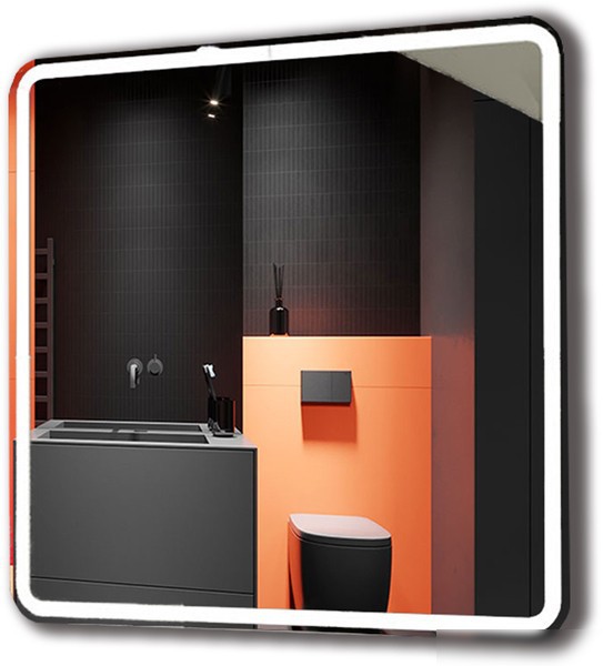 Пекам Зеркало Marta 1 70x80 marta1-70x80dcl (с подсветкой, сенсором на взмах руки и часами) – фото товара