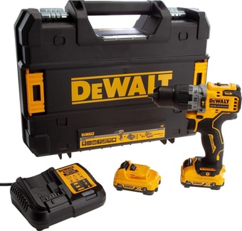 Ударная дрель-шуруповерт DeWalt DCD706D2-QW (с 2-мя АКБ, кейс)