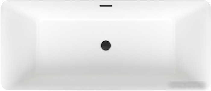 Ванна Wellsee DeSire 175,5x76 231503003 (отдельностоящая ванна белый глянец, экран, ножки, сифон-автомат матовый черный) - фото товара
