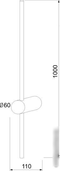 Бра Elektrostandard MRL LED 1121 (черный) – фото товара