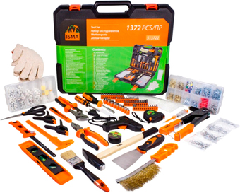 Электромонтажный набор ISMA 513722 (1372 предмета) – изображение в каталоге