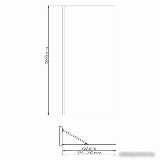 Душевая стенка Wasserkraft Aisch 55W44 - фото товара