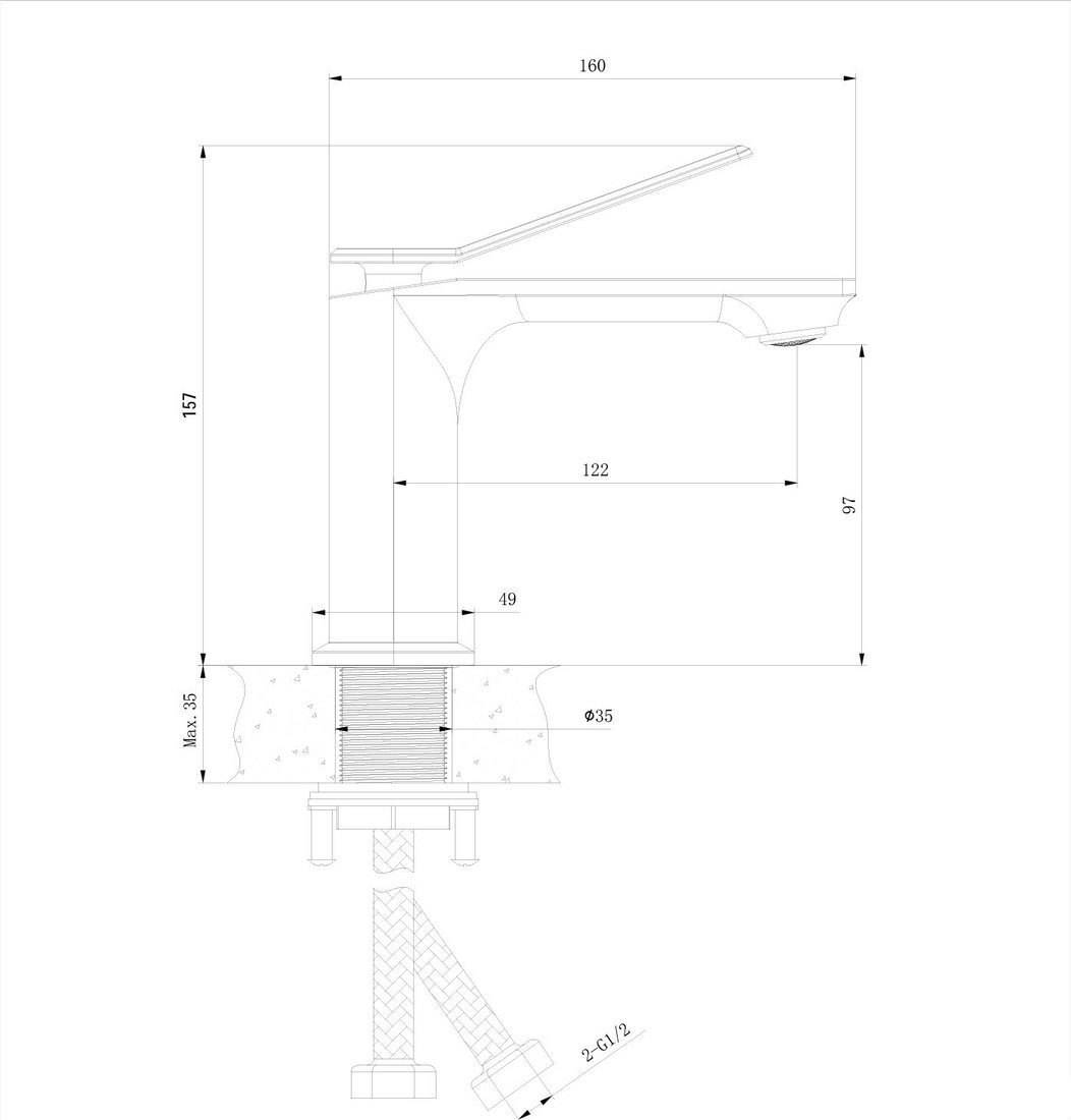 Умывальник Lauter 21855 + Allure 21C618С - фото товара