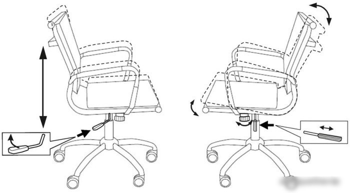 Кресло Бюрократ CH-993-Low/Grey – фото товара