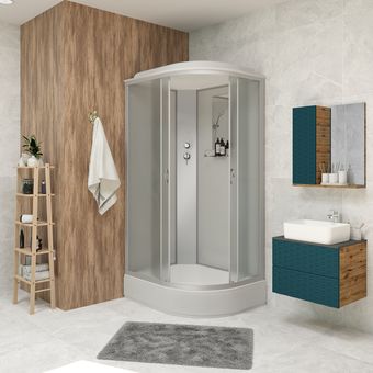 Душевая кабина Niagara NG-33084-14L 100x80 (матовое стекло) - изображение в каталоге