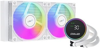 Система жидкостного охлаждения для процессора Coolleo Ice Fairy Dig 240 Lite (белый) – изображение в каталоге