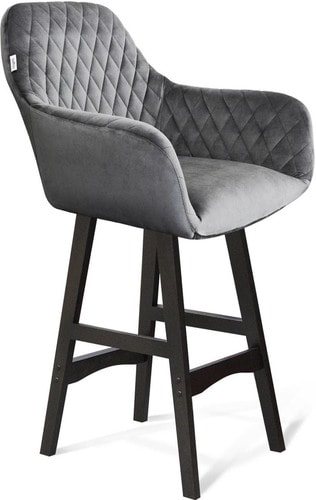 Стул с подлокотниками Sheffilton SHT-ST38/S65-1 (угольно-серый/венге) – изображение в каталоге