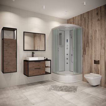 Душевая кабина Niagara NG-3301-14F 90x90x215 (матовое стекло) - изображение в каталоге