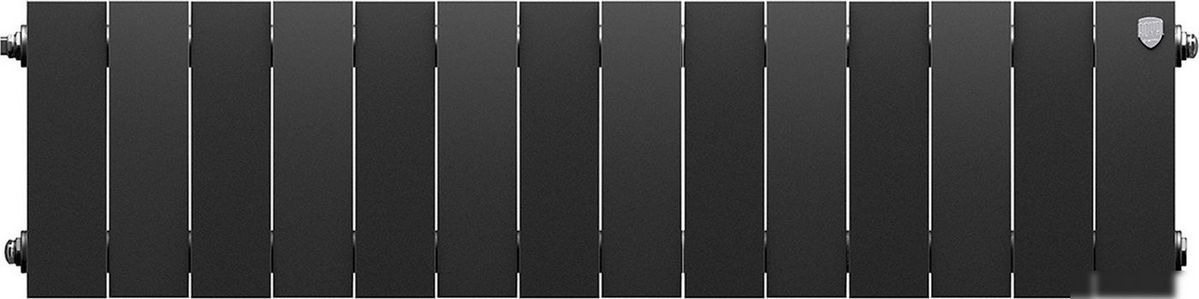 Биметаллический радиатор Royal Thermo PianoForte 200 Черный- 14 секций - фото товара
