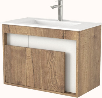 Дабер Тумба под умывальник 016 WeltWasser Deilbach 7517-70 Т16.7W.0.21 (дуб галифакс/белый) – изображение в каталоге