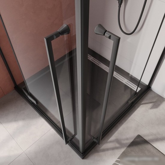 Душевой уголок Cezares LINER-A-2-90-C-NERO - фото товара