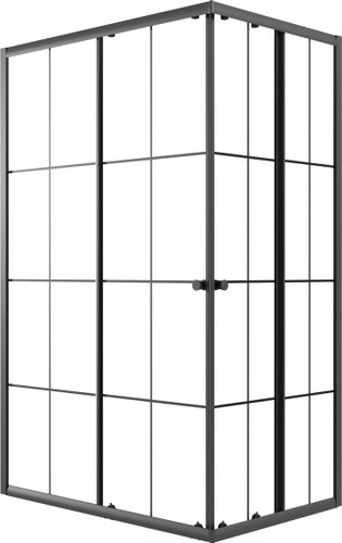 Душевой уголок Niagara Eco NG-1012-14QKL 120x80x190 (черный/стекло клетка) - изображение в каталоге