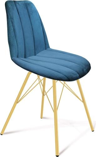 Стул Sheffilton SHT-ST29-C1/S37 (морская глубина/золото) – изображение в каталоге