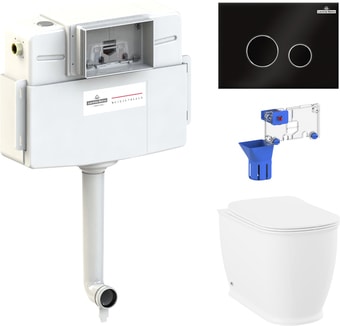 Унитаз Lavinia Boho Relfix Bell Pro 5 в 1 87060216 (черное стекло) - изображение в каталоге