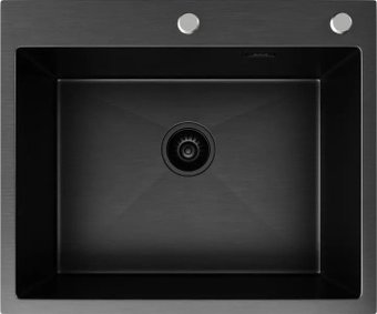 Кухонная мойка Axus LS-6050B Nano Black - изображение в каталоге