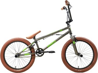 Велосипед Stark Madness BMX 2 2025 (графит/зеленый неон/песочный) – изображение в каталоге
