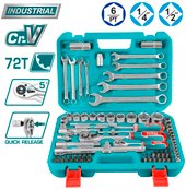 Универсальный набор инструментов Total THT421802 (82 предмета) – изображение в каталоге