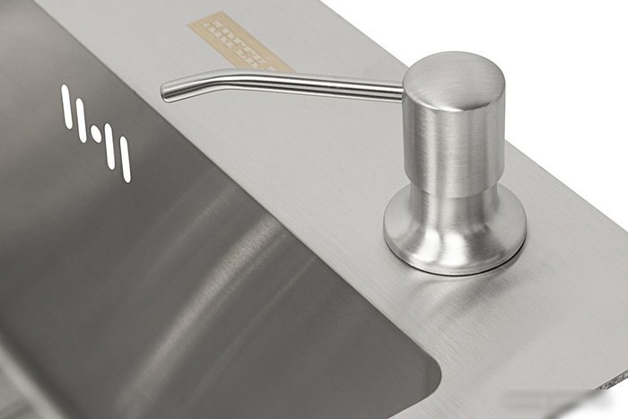 Кухонная мойка ARFEKA ECO AR 500*500 + коландер AR 001 + AR DS 11 SATIN - фото товара