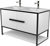 Дабер Тумба под умывальник 008 Т8.10.2.5 (черный/белый) – изображение в каталоге