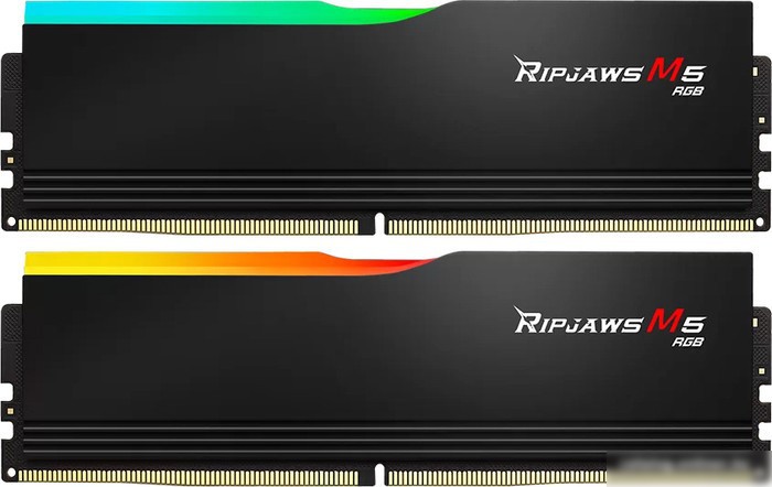 Оперативная память G.Skill Ripjaws M5 RGB 2x32ГБ DDR5 6000 МГц F5-6000J3040G32GX2-RM5RK – изображение в каталоге
