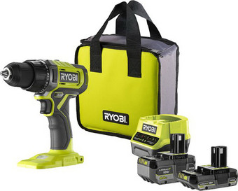 Дрель-шуруповерт Ryobi RDD18-2C42S 5133005521 (с 2-мя АКБ 2 Ач+4 Ач, сумка) – изображение в каталоге