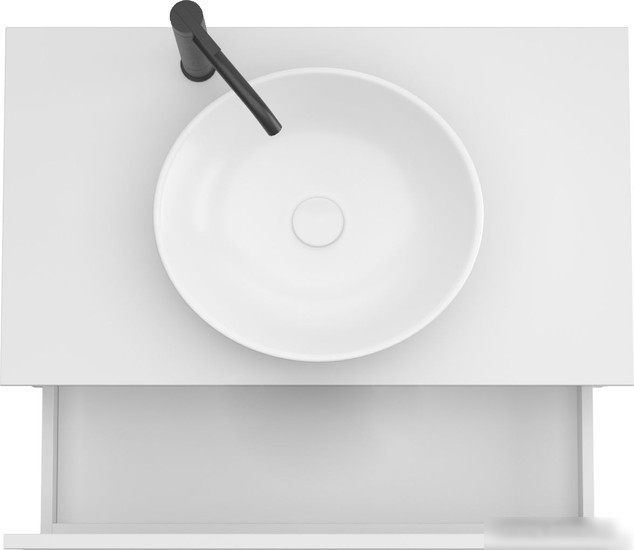 ЗОВ Тумба под умывальник Кито 80 K80LW0MWMC-KP13W (белый/белый матовый) – фото товара