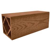 Столб Grand Line ДПК 100х100 мм тиснение (на трубу) Бронза 3м (ШТх4) – изображение в каталоге